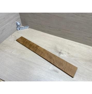 Клён Волнистый Печёный 180 гр заготовка накладки для электрогитары Радиал А Волна ААА 9х84-72х585 мм (Уценка-сучки)-3