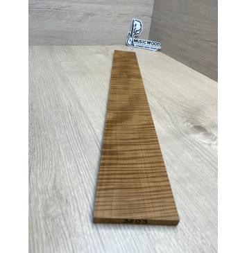 Клён Волнистый Печёный 180 гр заготовка накладки для электрогитары Радиал А Волна ААА 9х84-72х585 мм (Уценка-сучки)-4