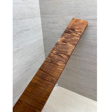 Клён Волнистый Печёный 180 гр заготовка накладки для электрогитары Радиал А Волна ААА 9х84-72х585 мм (Уценка-сучки)-10