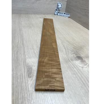 Клён Волнистый Печёный 180 гр заготовка накладки для электрогитары Смешанный ААА Волна А 9х64х505 мм-4