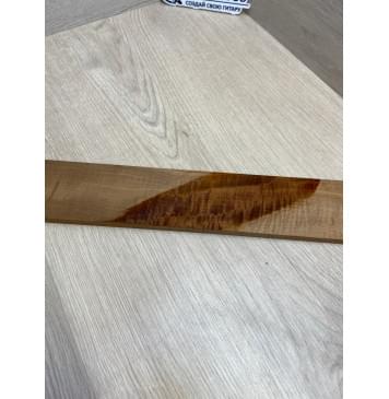 Клён Волнистый Печёный 180 гр заготовка накладки для электрогитары Смешанный ААА Волна А 9х64х505 мм-11