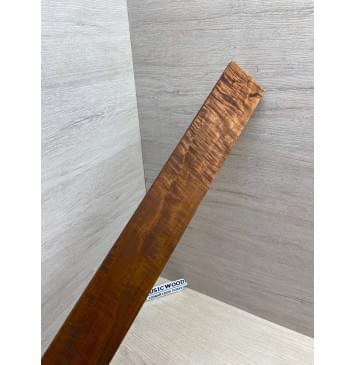 Клён Волнистый Печёный 180 гр заготовка накладки для электрогитары Смешанный ААА Волна А 9х64х505 мм-15