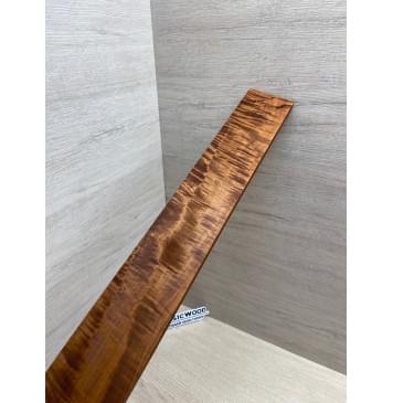 Клён Волнистый Печёный 180 гр заготовка накладки для электрогитары Смешанный ААА Волна А 9х64х505 мм-12