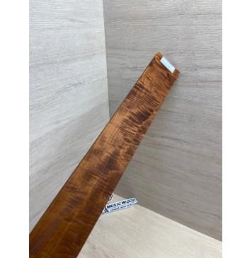 Клён Волнистый Печёный 180 гр заготовка накладки для электрогитары Смешанный ААА Волна А 9х64х505 мм-13