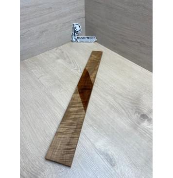 Клён Волнистый Печёный 180 гр заготовка накладки для электрогитары Смешанный ААА Волна АА 10х67-50х510 мм-12