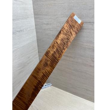 Клён Волнистый Печёный 180 гр заготовка накладки для электрогитары Смешанный ААА Волна АА 10х67-50х510 мм-0