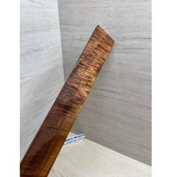 Клён Волнистый Печёный 180 гр заготовка накладки для электрогитары Смешанный ААА Волна АА 10х67-50х510 мм-15