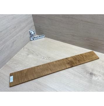 Клён Волнистый Печёный 180 гр заготовка накладки для электрогитары Радиал А Волна ААА 8.5х84-72х585 мм (Уценка-сучки)-5