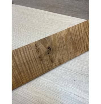 Клён Волнистый Печёный 180 гр заготовка накладки для электрогитары Радиал А Волна ААА 8.5х84-72х585 мм (Уценка-сучки)-6