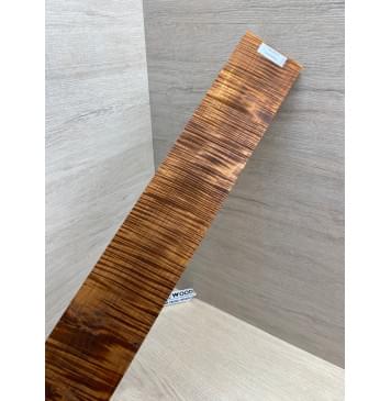 Клён Волнистый Печёный 180 гр заготовка накладки для электрогитары Радиал А Волна ААА 8.5х84-72х585 мм (Уценка-сучки)-15