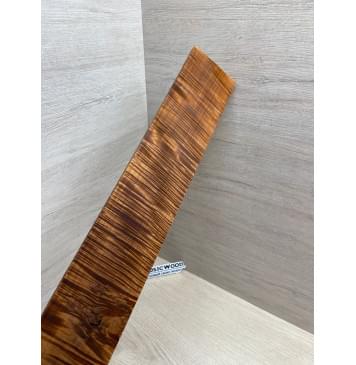 Клён Волнистый Печёный 180 гр заготовка накладки для электрогитары Радиал А Волна ААА 8.5х84-72х585 мм (Уценка-сучки)-14