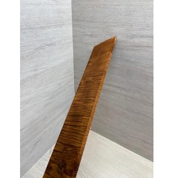 Клён Волнистый Печёный 180 гр заготовка накладки для электрогитары Радиал А Волна ААА 8.5х84-72х585 мм (Уценка-сучки)-11