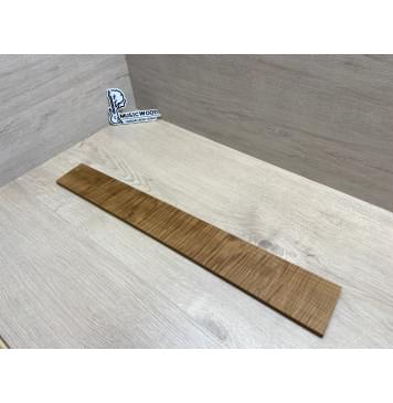 Клён Волнистый Печёный 180 гр заготовка накладки для электрогитары Радиал А Волна ААА 8.5х84-72х585 мм (Уценка-сучки)-3