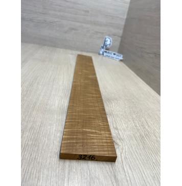 Клён Волнистый Печёный 180 гр заготовка накладки для электрогитары Радиал АА Волна ААА 9.2х69-63х525 мм-2