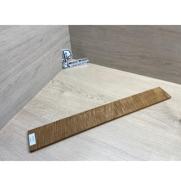 Клён Волнистый Печёный 180 гр заготовка накладки для электрогитары Радиал АА Волна ААА 9.2х69-63х525 мм-4