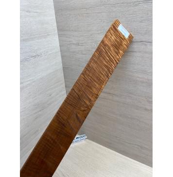 Клён Волнистый Печёный 180 гр заготовка накладки для электрогитары Радиал АА Волна ААА 9.2х69-63х525 мм-14