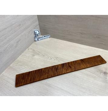 Клён Волнистый Печёный 180 гр заготовка накладки для электрогитары Радиал АА Волна ААА 9х69-64х525 мм-11