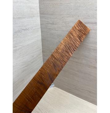 Клён Волнистый Печёный 180 гр заготовка накладки для электрогитары Радиал АА Волна ААА 9х69-64х525 мм-12