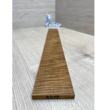 Клён Волнистый Печёный 180 гр заготовка накладки для электрогитары Смешанный А Волна ААА 8.5х69-63х525 мм-2