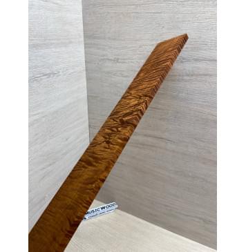 Клён Волнистый Печёный 180 гр заготовка накладки для электрогитары Смешанный А Волна ААА 8.5х69-63х525 мм-6