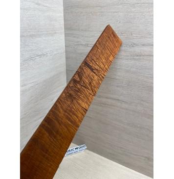 Клён Волнистый Печёный 180 гр заготовка накладки для электрогитары Смешанный А Волна ААА 8.5х69-63х525 мм-11