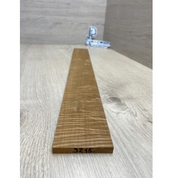 Клён Волнистый Печёный 180 гр заготовка накладки для электрогитары Смешанный АА Волна ААА 8.5х69-63х525 мм-2