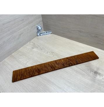 Клён Волнистый Печёный 180 гр заготовка накладки для электрогитары Смешанный АА Волна ААА 8.5х69-63х525 мм-13