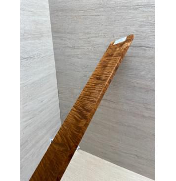 Клён Волнистый Печёный 180 гр заготовка накладки для электрогитары Смешанный АА Волна ААА 8.5х69-63х525 мм-10