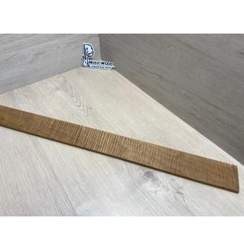 Клён Волнистый Печеный 180 гр заготовка накладки для бас-гитары Смешанный А Волна ААА 8.5х67х735 мм-3
