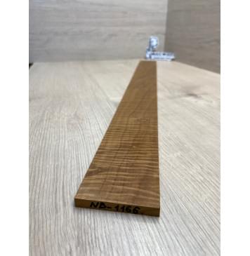 Клён Волнистый Печеный 180 гр заготовка накладки для бас-гитары Смешанный А Волна ААА 8.5х67х735 мм-4