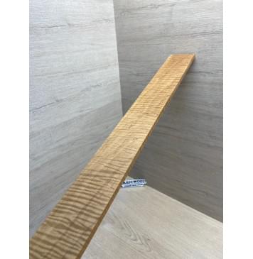 Клён Волнистый Печеный 180 гр заготовка накладки для бас-гитары Смешанный А Волна ААА 8.5х67х735 мм-8