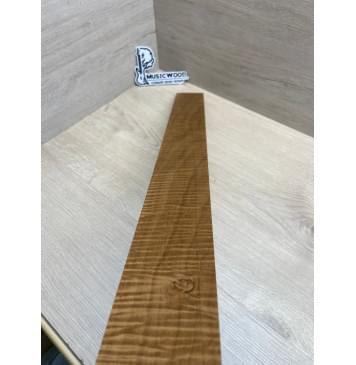 Клён Волнистый Печеный 180 гр заготовка накладки для бас-гитары Смешанный А Волна ААА 8.5х67х735 мм-7