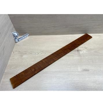 Клён Волнистый Печеный 180 гр заготовка накладки для бас-гитары Смешанный А Волна ААА 8.5х67х735 мм-12
