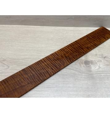 Клён Волнистый Печеный 180 гр заготовка накладки для бас-гитары Смешанный А Волна ААА 8.5х67х735 мм-16