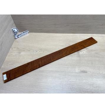 Клён Волнистый Печеный 180 гр заготовка накладки для бас-гитары Смешанный А Волна ААА 8.5х67х735 мм-0