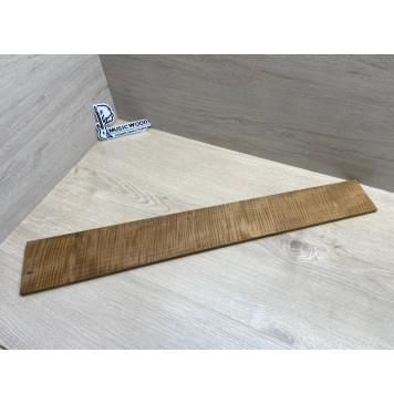 Клён Волнистый Печеный 180 гр заготовка накладки для бас-гитары Радиал АА Волна ААА 9х108-83х697 мм-2