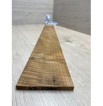 Клён Волнистый Печеный 180 гр заготовка накладки для бас-гитары Радиал АА Волна ААА 9х108-83х697 мм-4