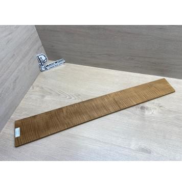 Клён Волнистый Печеный 180 гр заготовка накладки для бас-гитары Радиал АА Волна ААА 9х108-83х697 мм-9