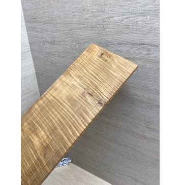 Клён Волнистый Печеный 180 гр заготовка накладки для бас-гитары Радиал АА Волна ААА 9х108-83х697 мм-11