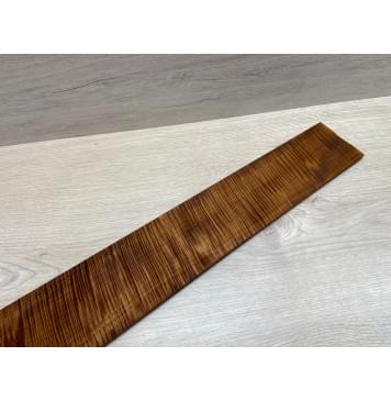Клён Волнистый Печеный 180 гр заготовка накладки для бас-гитары Радиал АА Волна ААА 9х108-83х697 мм-14