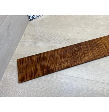 Клён Волнистый Печеный 180 гр заготовка накладки для бас-гитары Радиал АА Волна ААА 9х108-83х697 мм-19