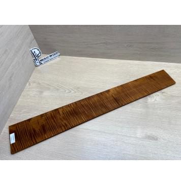 Клён Волнистый Печеный 180 гр заготовка накладки для бас-гитары Радиал АА Волна ААА 9х108-83х697 мм-0