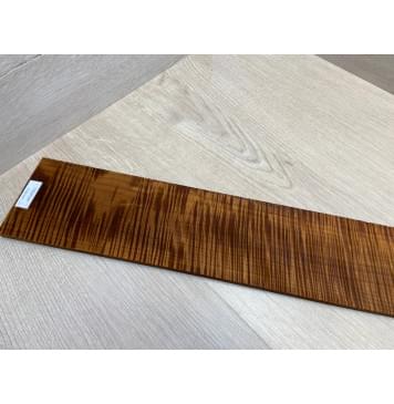 Клён Волнистый Печеный 180 гр заготовка накладки для бас-гитары Радиал АА Волна ААА 9х108-83х697 мм-21