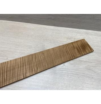 Клён Волнистый Печеный 180 гр заготовка накладки для бас-гитары Радиал АА Волна ААА 9.2х98-72х700 мм-3