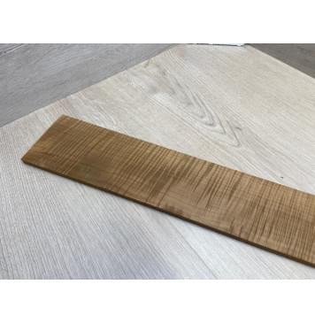 Клён Волнистый Печеный 180 гр заготовка накладки для бас-гитары Радиал АА Волна ААА 9.2х98-72х700 мм-6