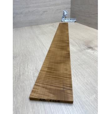 Клён Волнистый Печеный 180 гр заготовка накладки для бас-гитары Радиал АА Волна ААА 9.2х98-72х700 мм-5