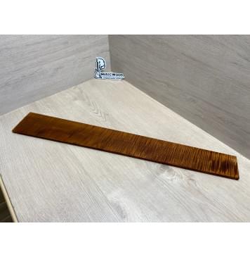 Клён Волнистый Печеный 180 гр заготовка накладки для бас-гитары Радиал АА Волна ААА 9.2х98-72х700 мм-24