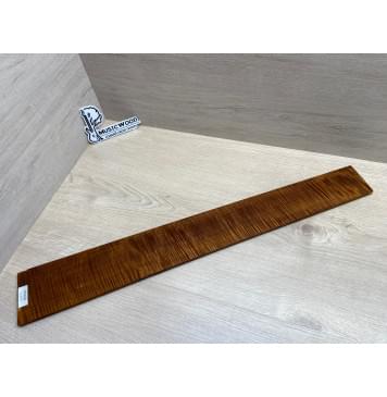 Клён Волнистый Печеный 180 гр заготовка накладки для бас-гитары Радиал АА Волна ААА 9.2х98-72х700 мм-0