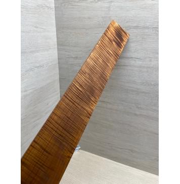 Клён Волнистый Печеный 180 гр заготовка накладки для бас-гитары Радиал АА Волна ААА 9.2х98-72х700 мм-19