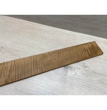 Клён Волнистый Печеный 180 гр заготовка накладки для бас-гитары Радиал АА Волна ААА 9х95-68х690 мм-9